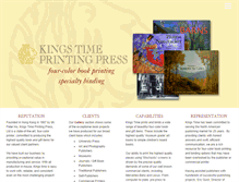 Tablet Screenshot of kingstimeprinting.com